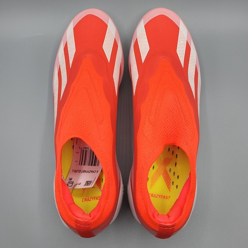 Botines de fútbol Adidas X Crazyfast Elite sin cordones FG para hombre talla 7,5 rojo solar IG0611 - Imagen 5 de 8