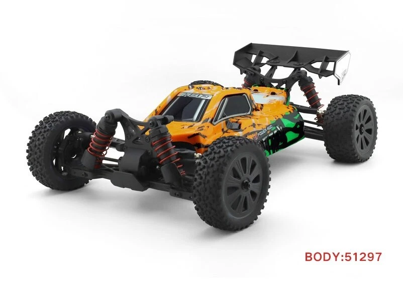 Hsp VORTEX PRO Brushless Buggy Orange 2.4Ghz 1/10 Rc (no Battery and Charge) New - Immagine 2 di 4