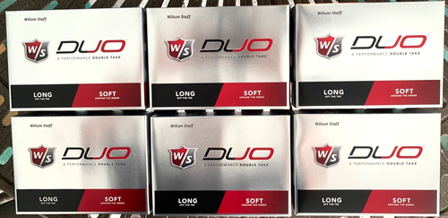 WILSON GOLF DUO LONG AND SOFT ( 6 ) DOZEN GOLF BALLS NEW IN THE BOX C60
