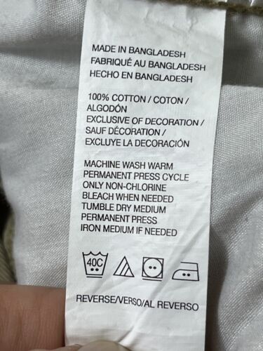 Izod Saltwater Men’s Khaki Shorts Size 34 Double Stitch Red Seam New W/out Tags - Picture 11 of 14