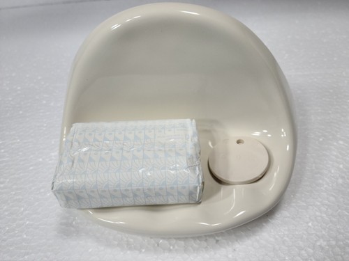 Vintage Beige Almond Ceramic Soap Dish Tray Holder Shower Classic Color 006 Bone - Picture 24 of 24