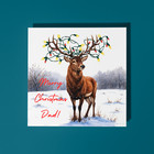 Handmade Christmas deer Merry Christmas Dad Card Greeting Card Envelope