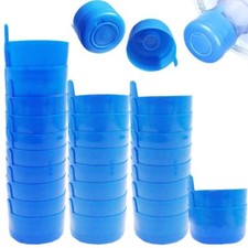 30 Reusable Water Bottle Snap On Cap For 3 And 5 Gallon,Non-Spill Water Jug Caps