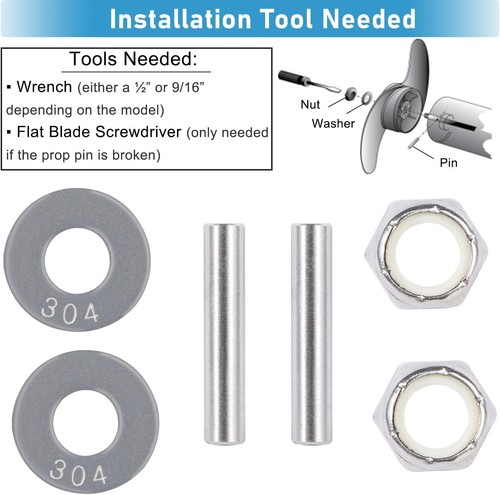 MKP-34 1865019 Prop Nut Kit E For Minn Kota Shear Pin Trolling Motor MKP-33 38 - Picture 4 of 7