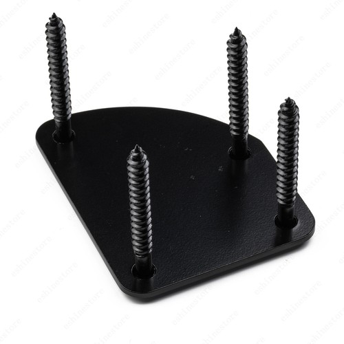 4 Holes Contoured Heel Neck Plate with Screws For Strat Tele Guitar Bass - Picture 2 of 6