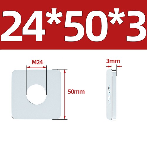 Verzinkter Kohlenstoffstahl /304/316 Edelstahl Vierkantscheibe Flach Pad Abstandhalter - Bild 61 von 126