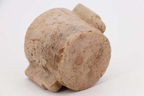 Antiguo mortero de mármol del siglo XVIII y mazo de madera - dos piezas - Imagen 9 de 10