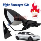 White Right Passenger Side Mirror Heated Power Fold For Tesla Model 3 2017-2023