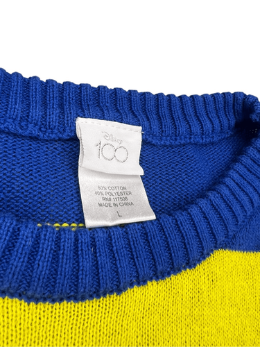 Disney Kids Large 100 Mickey Mouse Re-Imagined Retro Striped Knit Sweater - Picture 6 of 7