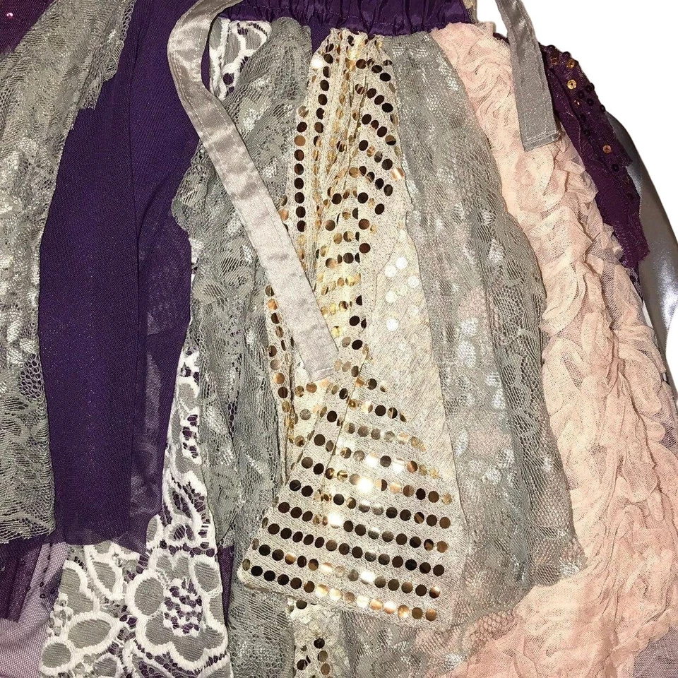 Vestido de hadas púrpura/plateado ciruela azucarera o traje de concurso, talla 4-5T Foto 4 de 4