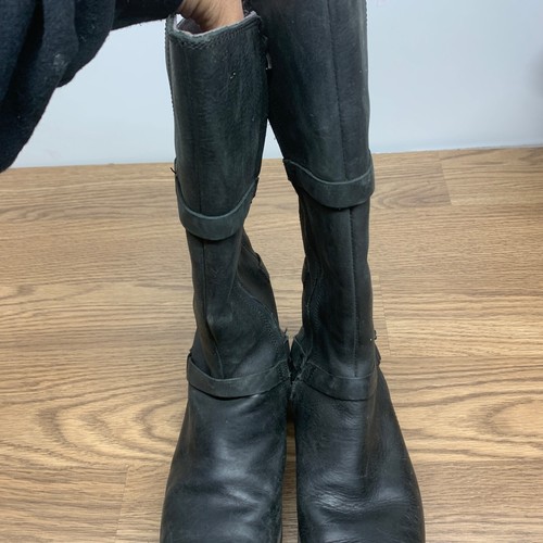 Teva Damen De La Vina groß schwarz Leder wasserdicht Reitstiefel Größe 7 - Bild 9 von 13