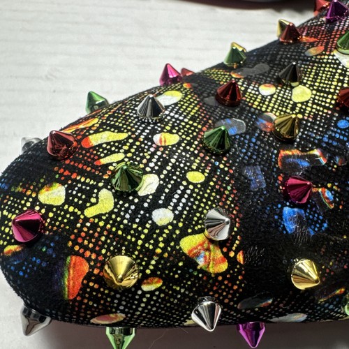 Fiesso By Aurelio Garcia Multi Color Spikes Shoes Size 44 / US Men’s 11 - Picture 13 of 16