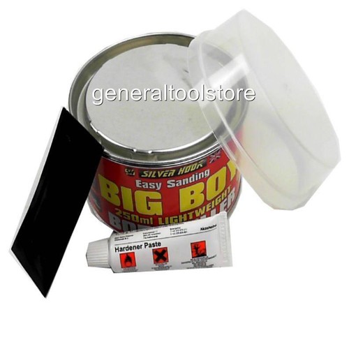 BIG BOY LIGHTWEIGHT BODY FILLER 250 ML EASY SANDING CARS BOAT METAL RED BC20 57