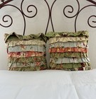 Vintage Waverly Floral Multi Design Decorative Throw Pillows Set Of 2 