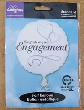 Two Hearts Engagement Party Uninflated Helium Balloon