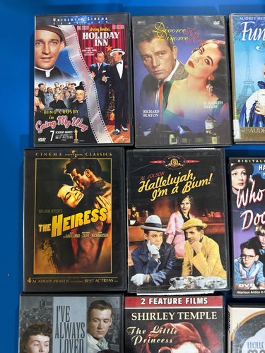 Vintage Classic Movie DVD Lot 12 – Holiday Inn, Funny Face, The Heiress, MX50 - Picture 2 of 5