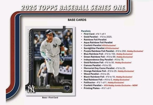 Caja MEGA 2025 Topps Serie 1 MLB Béisbol 224 Tarjetas - Imagen 17 de 24
