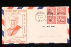 US COVER EDISON ELECTRIC LIGHTS FDC SCOTT 654 BLOCK ROESSLER SMALL FRONT SCRAPE