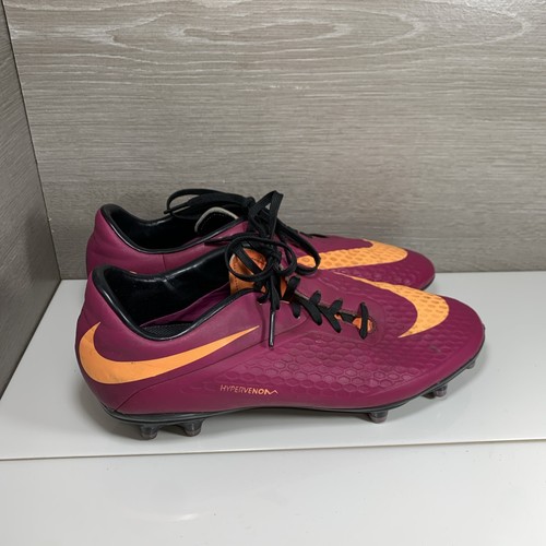 Nike Soccer Cleats Women's Size 10 Purple Plum Hypervenom Phelon FG 599077-585 - Picture 4 of 11