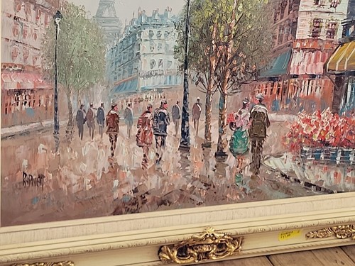 CAROLINE BURNETT IMPASTO LEBENDIGES ÖLGEMÄLDE IM GROSSEN GALERIERAHMEN - Bild 6 von 7