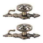 1 Paar Vintage-Vorhang-Raffhalterhaken: Dekorative Wandhaken mit