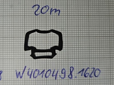 Orig. Wicona Dichtung W4010498 / 4010498  Fenster Tür Fassaden Dichtungen 5 lfm