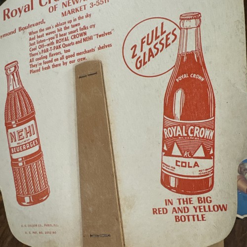 2 Royal Crown Cola Bottling Fans Soda. Hard To Find Versions (rare) - Picture 8 of 15