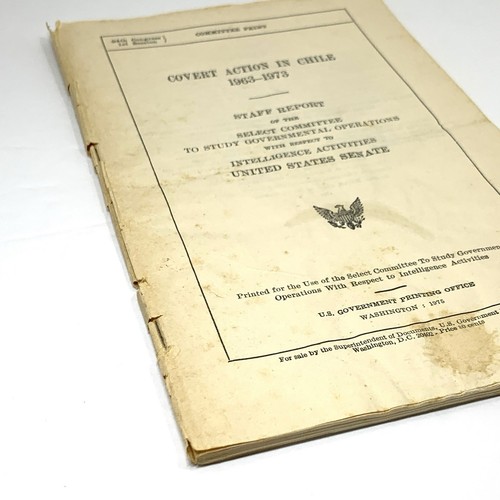 1975 US Senate Staff Report Covert Action in Chile 1963-1973 Government Printing - Picture 3 of 10
