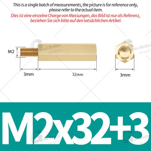 Hex Brass Standoff Spacer Screw Pillar PCB PC M2 3mm-40mm Computer Motherboard - Picture 31 of 58