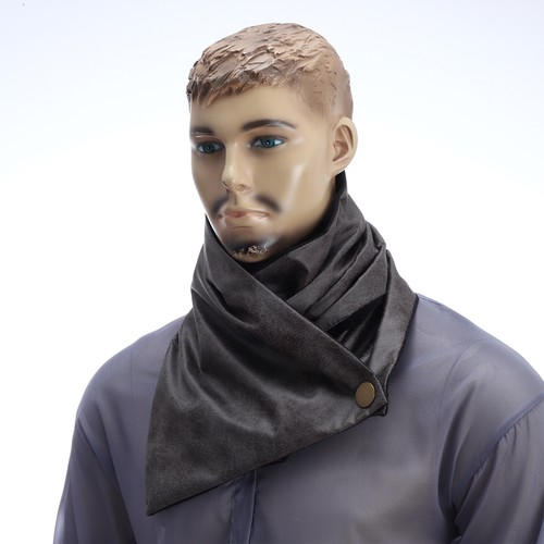 Mens Scarf Stylish Snap Wrap Casual Neck Cover Double-layer Neck Scarves Retro - Bild 20 von 34