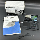 Vintage Philips AE4230 Travel Alarm Clock Radio with World Time Selector