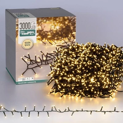 Cadena de luces 39m 3000LED blanco cálido guirnalda luminosa interior/exterior - Imagen 1 de 4