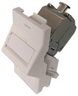 Winkel Cat6A RJ45 Euro Ausgang, Weiß - SGKSJ45WH