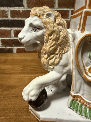 Vintage Italian Ceramic Lion Obelisk Figurine Meiselman Imports 25” Tall READ - Picture 3 of 24