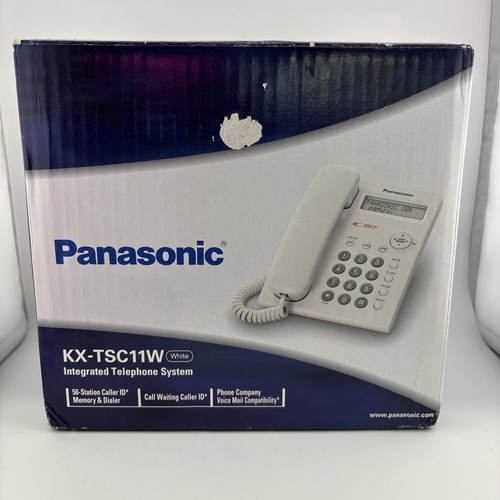 Panasonic KX-TSC11W Integrated Telephone System Caller ID Call Waiting - WHITE