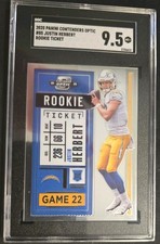 2020 Panini Contenders Optic - Rookie Ticket Justin Herbert #85 (RC) SGC 9.5