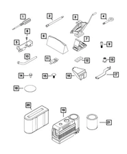 Genuine Mopar Compressor Bag 68317227AA