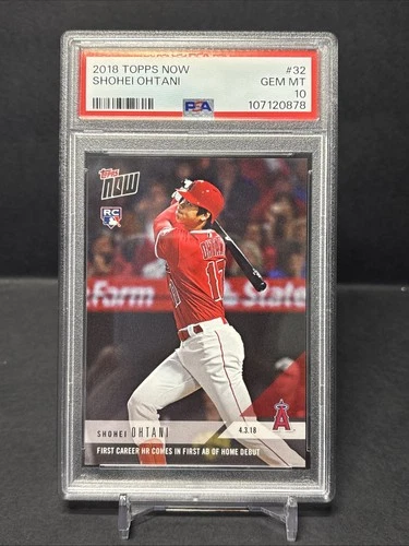 2018 Topps Now #32 Shohei Ohtani PSA 10 Gem Mint RC Rookie Card Los Angeles