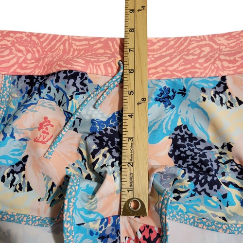Athleta Girl Cannonball Swim Shorts Bottoms Bora Bora XL 14 Floral Lined NEW - Picture 14 of 16