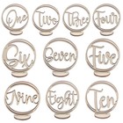  10 Pcs Hochzeit Tischnummern Tischschilder Für Die Tabellenzahlen