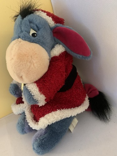 Disney Store Eeyore Santa Soft Plush Toy 12” - Picture 4 of 5