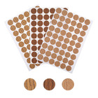 Screw Hole Stickers Self Adhesive 162 Pcs 21Mm Wood Texture Screw Cover Stickers