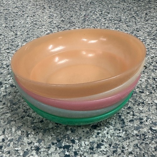 Tupperware Müslischüsseln 5 Stück Vintage Kunststoff Pastellfarben - Bild 4 von 8