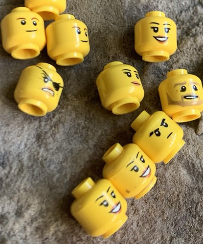 Lego Minifigure Head Lot. Used - Picture 2 of 4