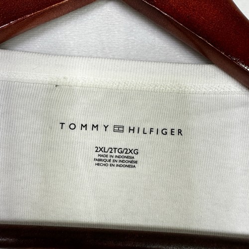 Tommy Hilfiger Blouse Tank Top Ruffle Summer Womens Casual White Flutter 2XL - Picture 2 of 8