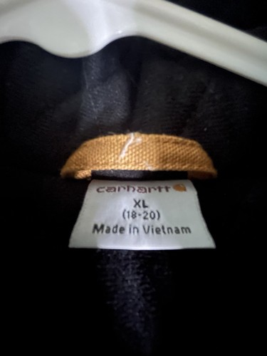 Carhartt Youth XL 18/20 Brown Jacket Hooded Lined Coat NEW!! - Picture 7 of 8