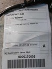 Passenger Side View Mirror Power 4 Door Sedan Fits 07-08 INFINITI G35 413099