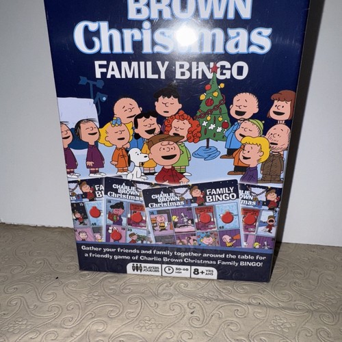 Peanuts A Charlie Brown Gioco Bingo Famiglia Natale Nuovo e Sigillato - Foto 2 di 3