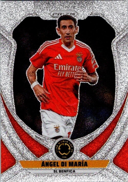 2025 Panini Prizm FIFA Club World Cup #183 Angel Di Maria Benfica Silver Glitter