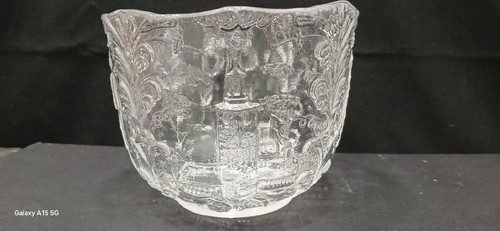 1970s Kosta Boda "Rhapsody" Crystal Glass Bowl by Kjell Engman, Sweden - Picture 3 of 8